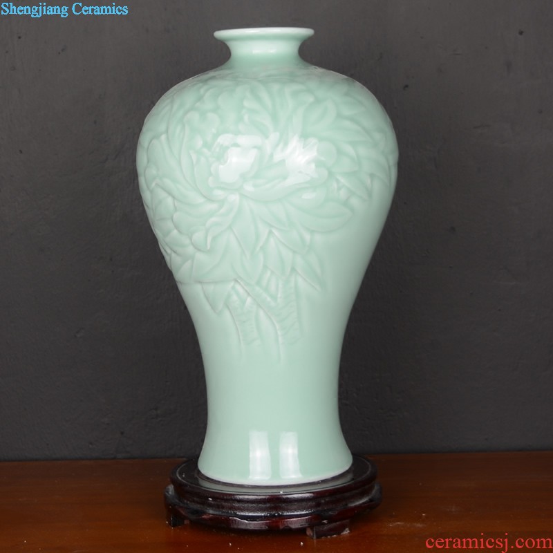 Light of jingdezhen ceramic vase luxury furnishing articles north European style living room dry flower arranging flowers lucky bamboo flowers home decoration