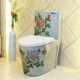 Toilet sanitary toilets siphon type household implement water-saving odor-proof slow down ceramic toilet