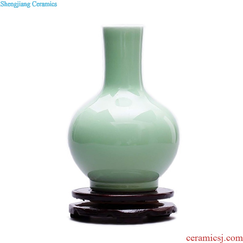 Jingdezhen ceramics flower vase new Chinese style restoring ancient ways is sitting room home rich ancient frame adornment handicraft furnishing articles