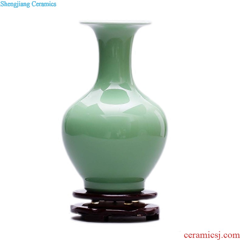 Jingdezhen ceramics The quartet lucky bamboo vase The living room table decoration flower art handicraft furnishing articles