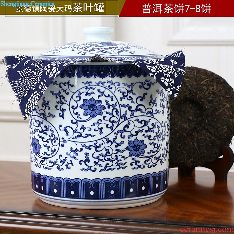 Jingdezhen porcelain vase Handmade porcelain celebrity famous large sitting room archaize handicraft furnishing articles