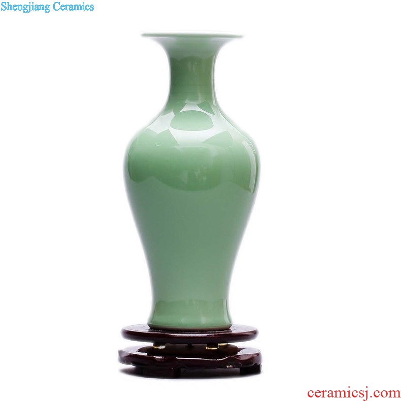 Jingdezhen ceramics The quartet lucky bamboo vase The living room table decoration flower art handicraft furnishing articles