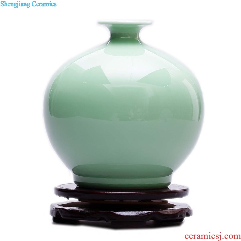 Jingdezhen ceramics The quartet lucky bamboo vase The living room table decoration flower art handicraft furnishing articles