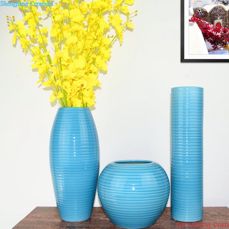 Jingdezhen ceramics glaze crystal vase flower arranging flowers sitting room, the new Chinese style household adornment handicraft furnishing articles