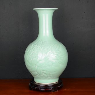 Light of jingdezhen ceramic vase luxury furnishing articles north European style living room dry flower arranging flowers lucky bamboo flowers home decoration