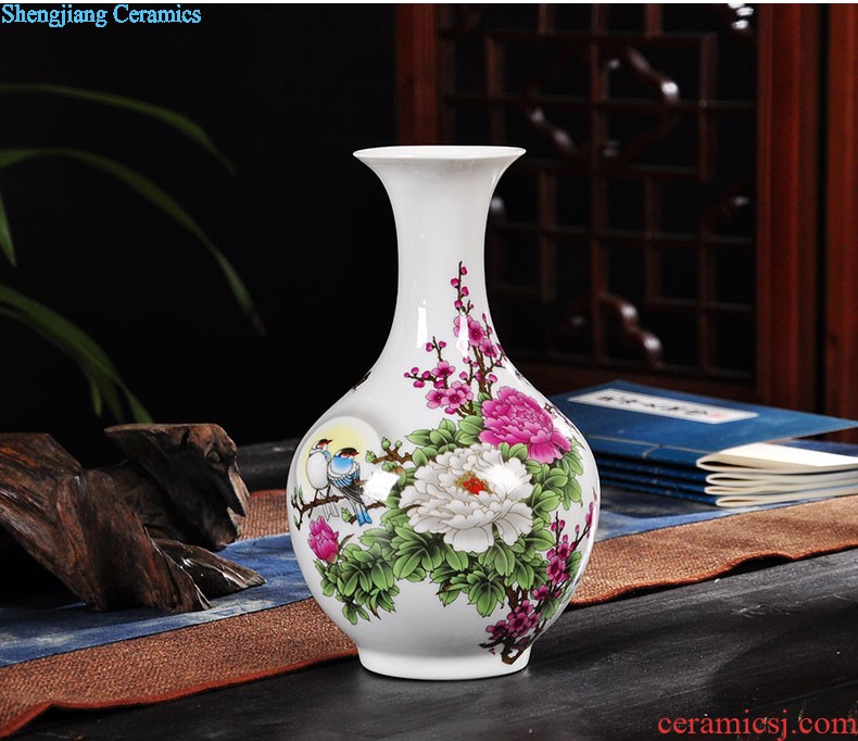 Ikea wine cabinet decoration vase furnishing articles jingdezhen sitting room of contemporary and contracted flower arranging lily creative decoration ceramics