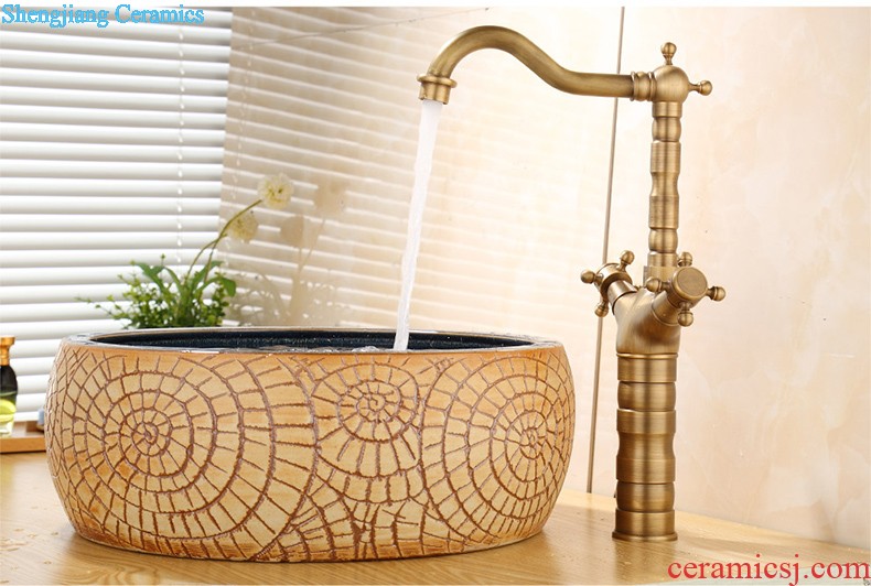 Jia depot on the ceramic lavatory basin sink rectangular ceramic art basin home European water basin