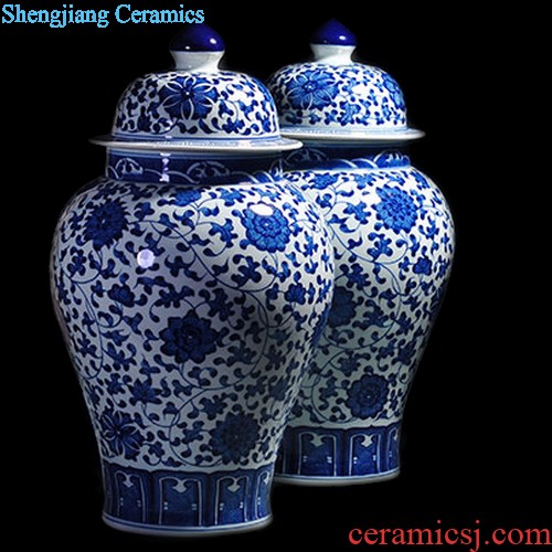 Jingdezhen ceramic incense burner for antique household indoor large-sized consecrate Buddha god of wealth for the Buddha temple articles furnishing articles