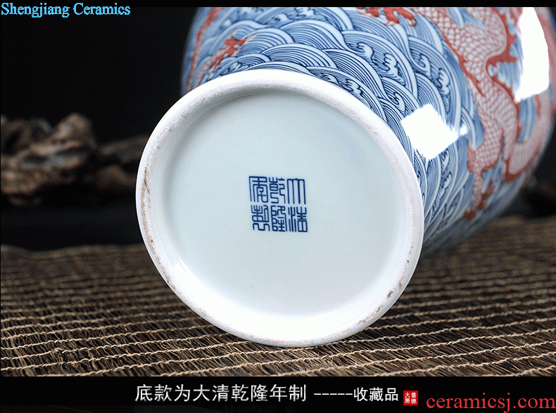 To make New Chinese style living room decoration vase furnishing articles restaurant jingdezhen ceramic storage tank storage POTS caddy