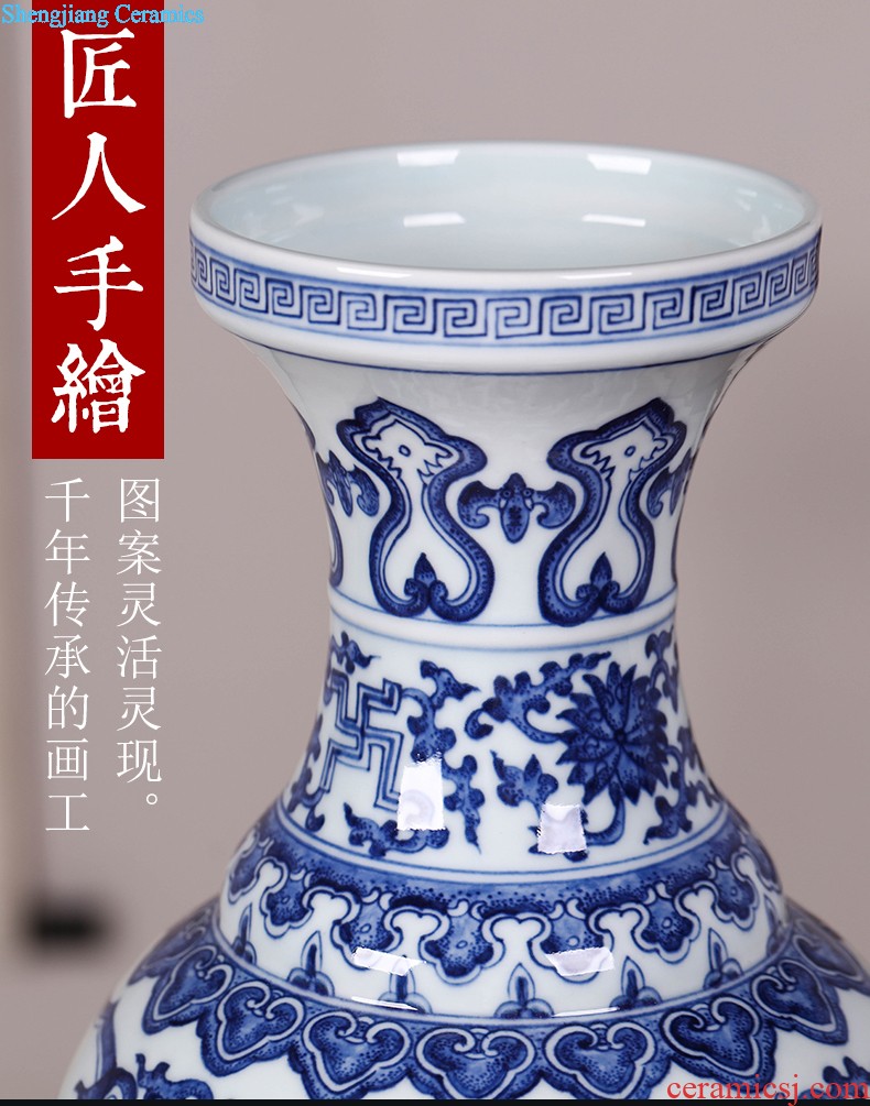 Jingdezhen ceramics hand-painted large-sized caddy ceramics Pu 'er tea tea urn storehouse and receives POTS