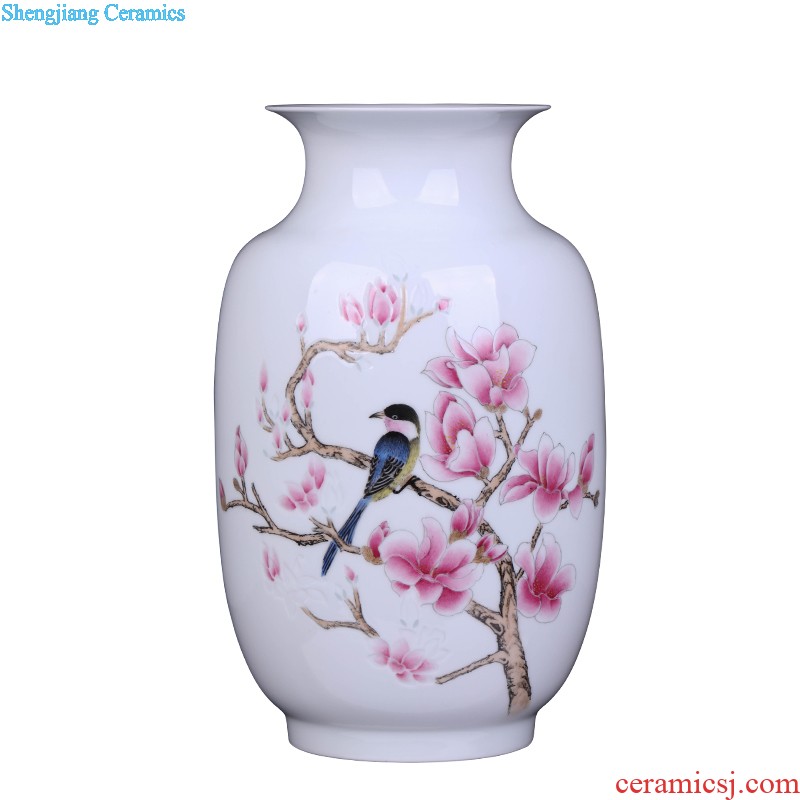 Creative hand painted blue and white porcelain vase furnishing articles mesa of Chinese style restoring ancient ways is the sitting room decoration home decoration ceramics handicraft