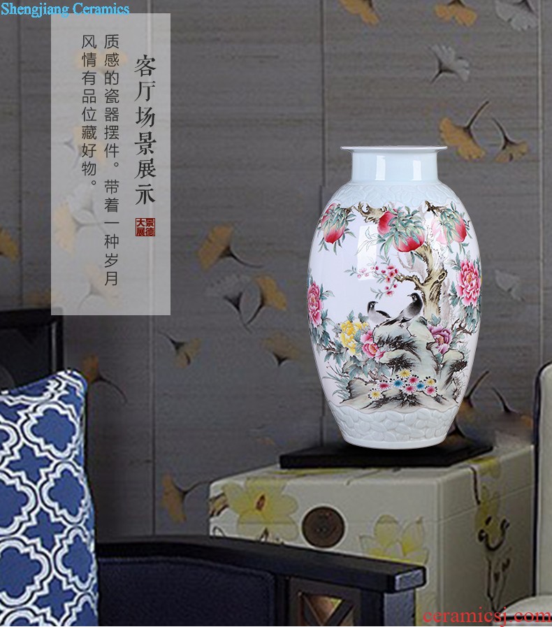 Chinese vase China jingdezhen ceramics Contemporary and contracted land sitting room place famous hand-painted art