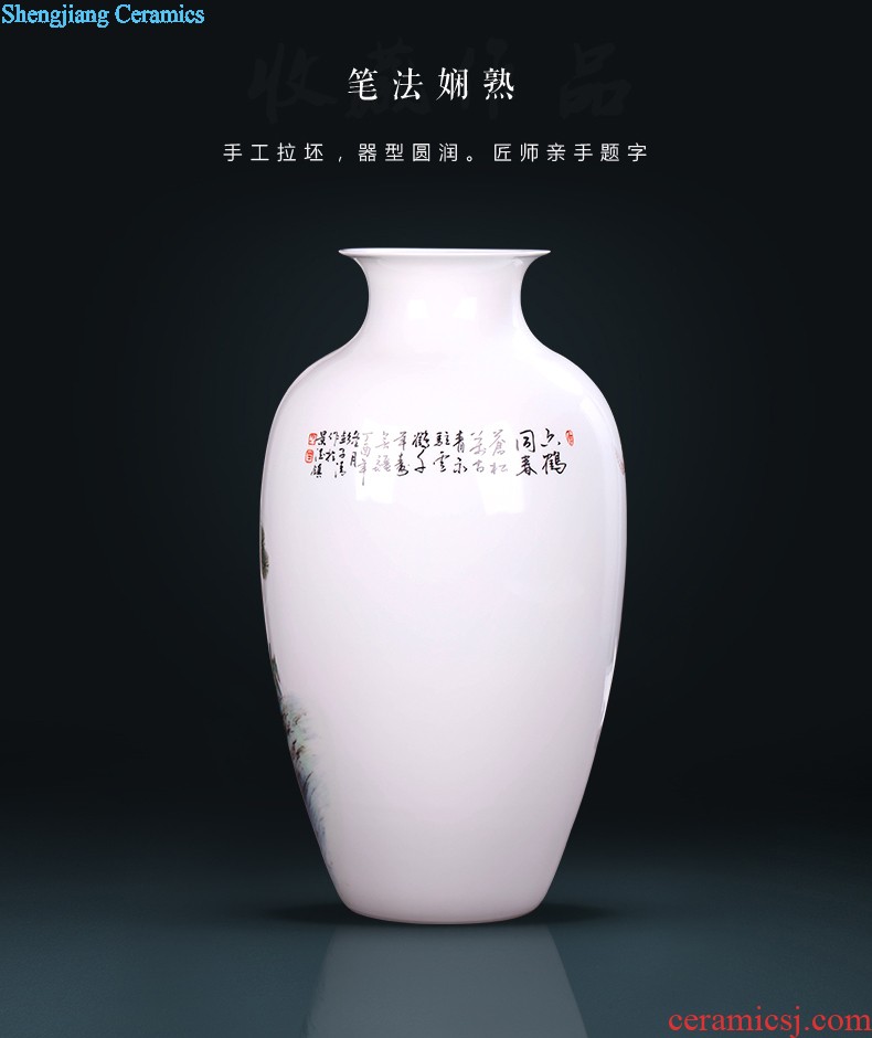 The Nordic mesa of contemporary and contracted vase furnishing articles Europe type restoring ancient ways of creative porcelain flower ball thickening