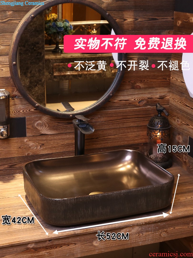 Jia depot Chinese ceramic wash basin The stage basin basin sink archaize square bathroom art basin basin