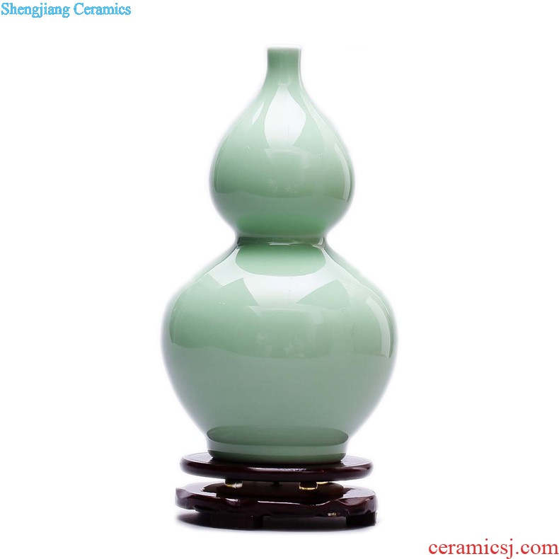 Jingdezhen ceramics flower vase new Chinese style restoring ancient ways is sitting room home rich ancient frame adornment handicraft furnishing articles