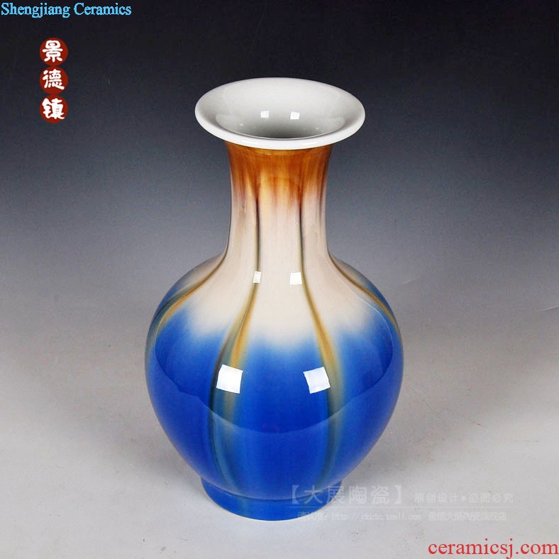 Jingdezhen ceramic masters hand-painted fish powder enamel vase sitting room adornment handicraft furnishing articles of new Chinese style household act the role ofing is tasted