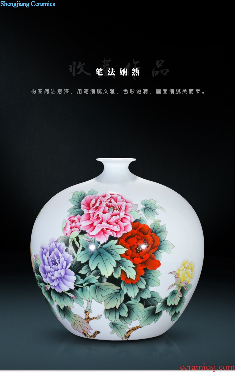 Contracted and contemporary big vase The sitting room TV ark furnishing articles Dried flower flower machine of Europe type restoring ancient ways home act the role ofing jingdezhen ceramics