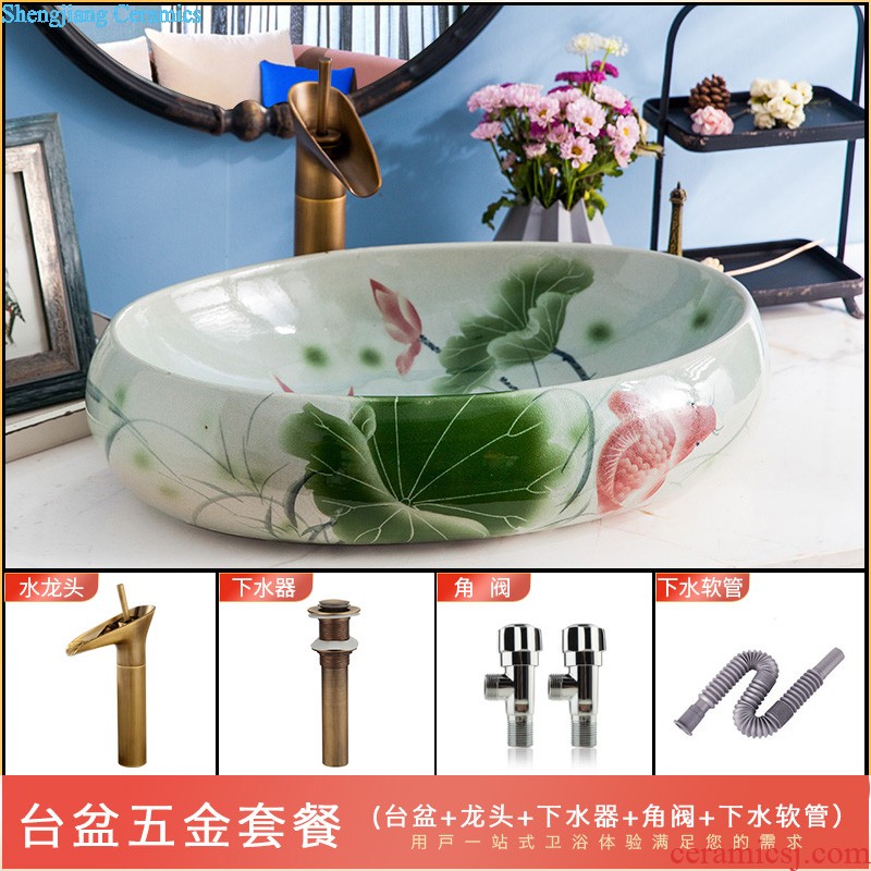 Lavabo ceramic column toilet bowl washing pool balcony sink lavatory toilet pillar landing