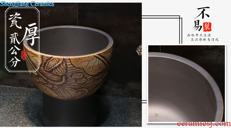 Jia depot to restore ancient ways the stage basin sink Chinese antique ceramic sinks the oval art toilet stage basin