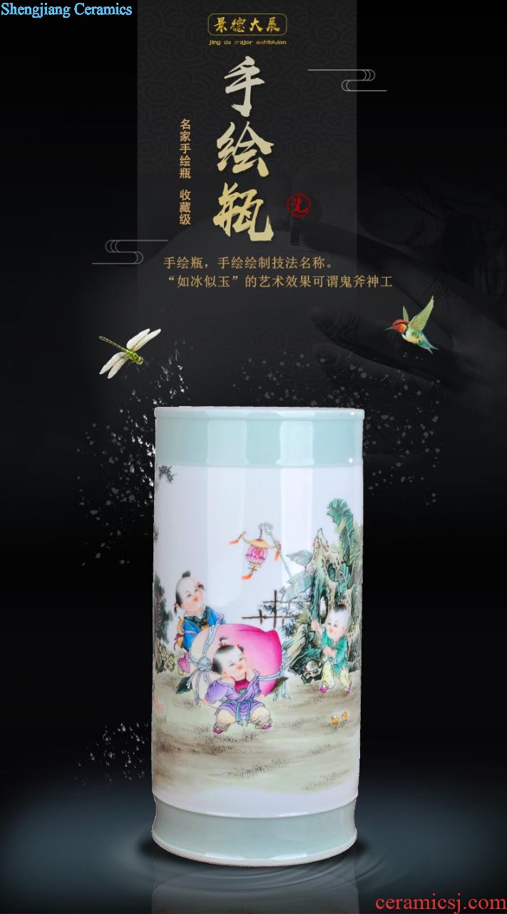 Extra large ceramic tea pot of tea urn Tea at the end of the barrel jingdezhen porcelain tea POTS awake storage tank