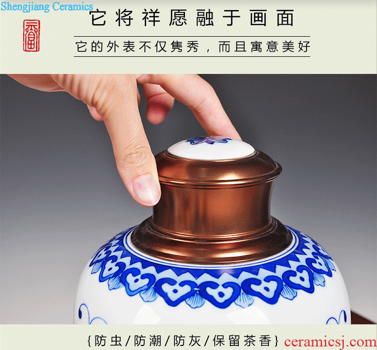 Household act the role ofing is tasted Classical Ming and qing dynasties antique Chinese vase furnishing articles Collection of jingdezhen porcelain decorative furnishing articles in the living room