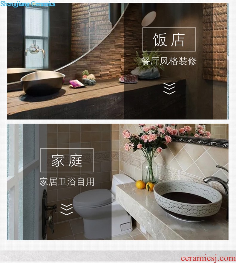 The depot basin stage art of Chinese style restoring ancient ways Square ceramic lavatory toilet idea sink basin