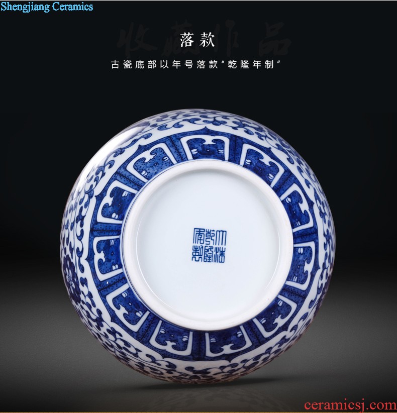 New Chinese style of jingdezhen ceramic hand-painted vases, furnishing articles Mesa of home sitting room adornment ornament TV ark act the role ofing is tasted