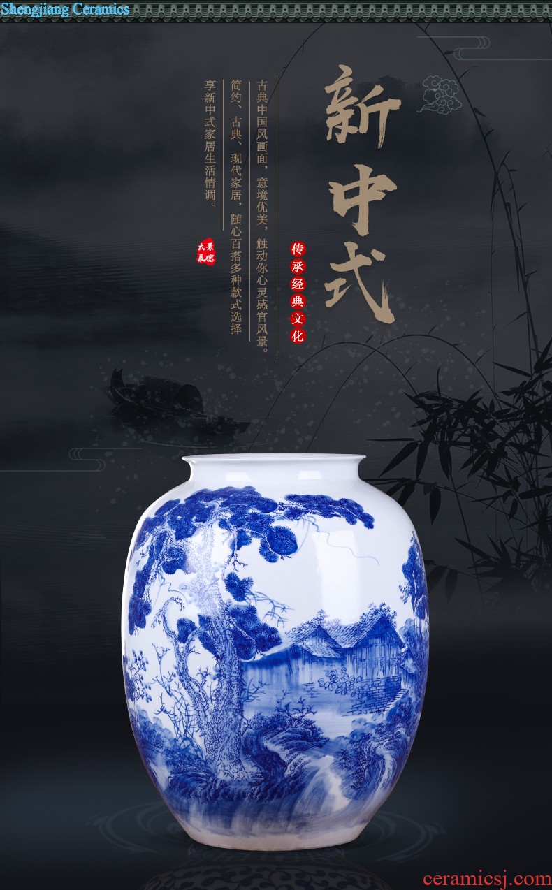 Famous hand-painted pastel jingdezhen ceramics vase furnishing articles every year more than archaize sitting room place large household