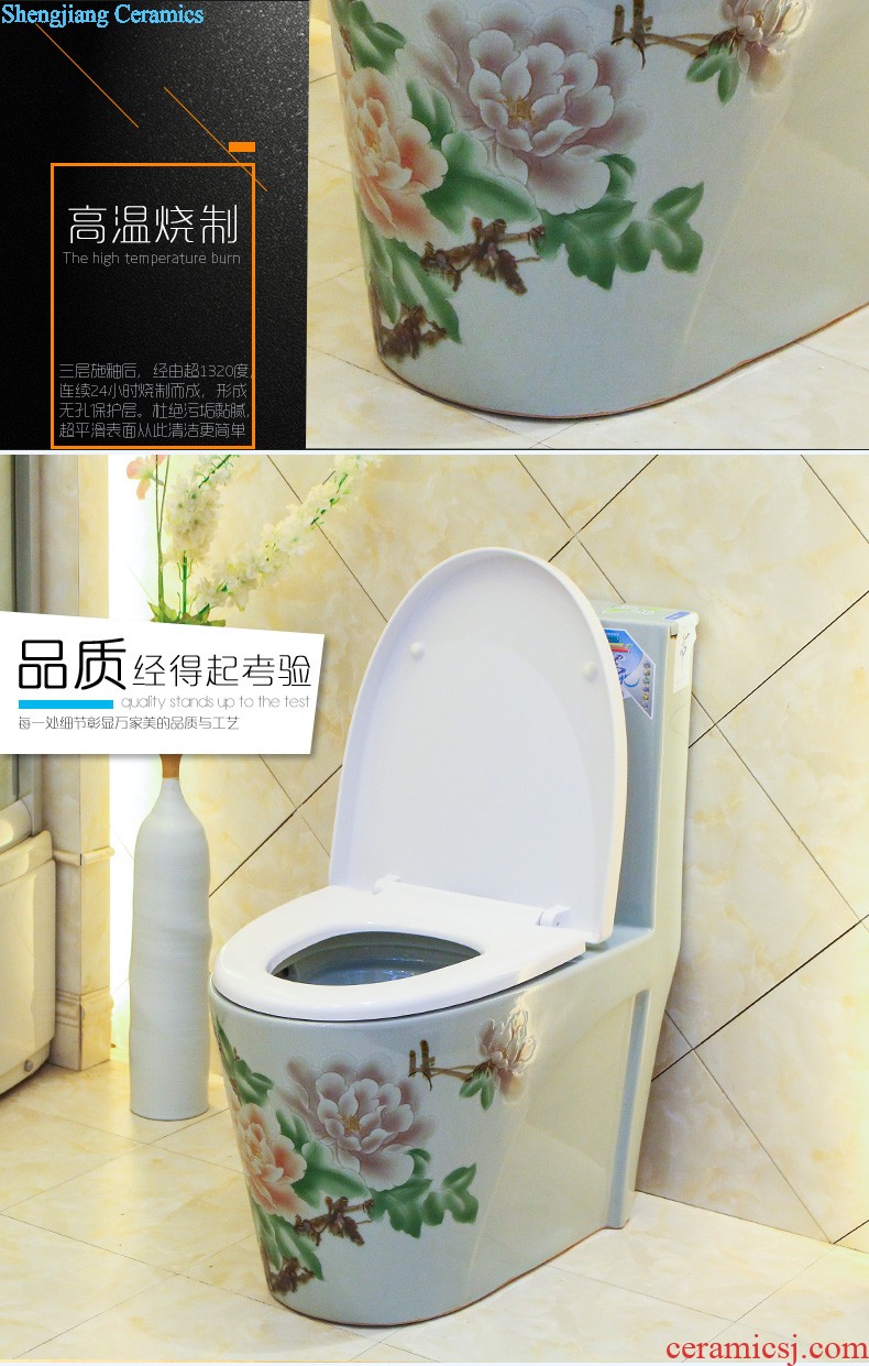 Toilet sanitary toilets siphon type household implement water-saving odor-proof slow down ceramic toilet