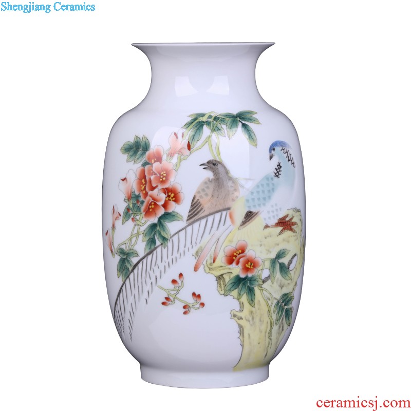 Jingdezhen ceramic tea pot size seven loaves puer tea manual sealing cylinder wake receives moistureproof tea furnishing articles