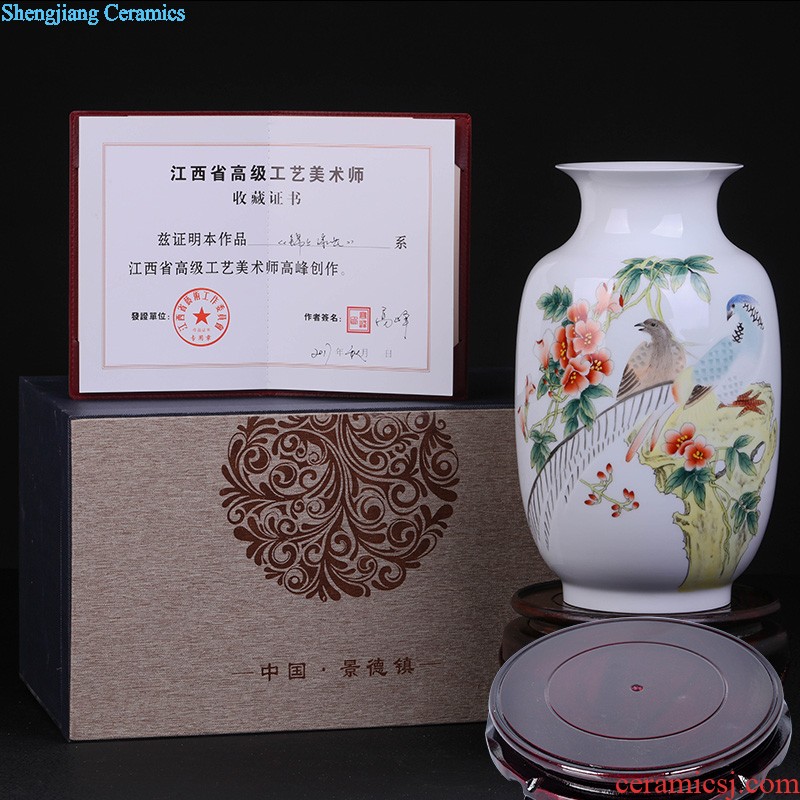 Jingdezhen ceramic tea pot size seven loaves puer tea manual sealing cylinder wake receives moistureproof tea furnishing articles