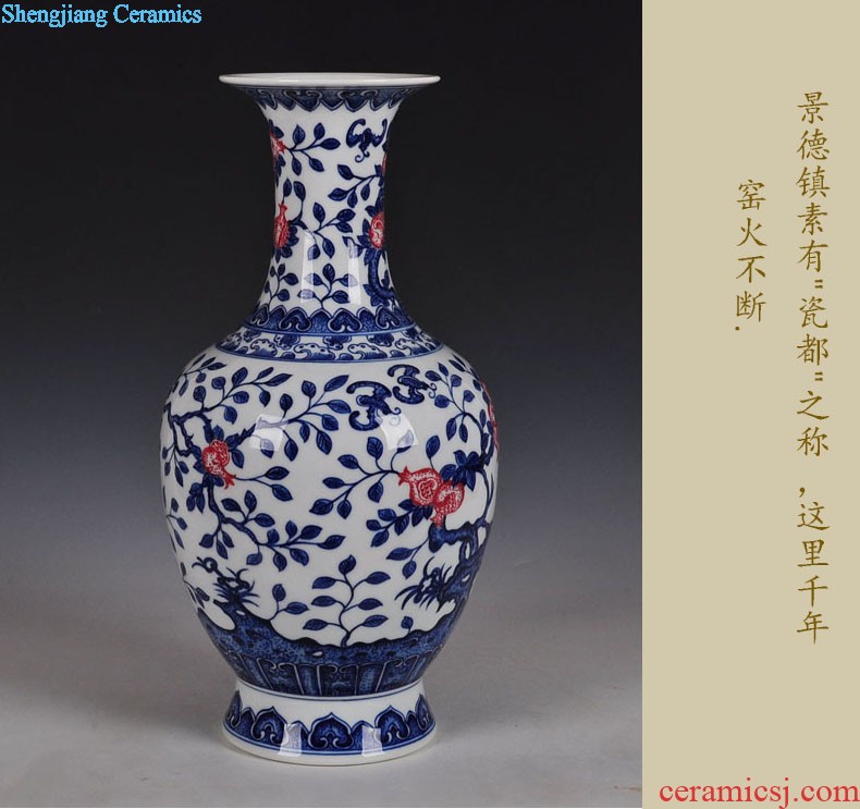 Jingdezhen ceramics hand-painted vases Sitting room adornment handicraft furnishing articles of new Chinese style household act the role ofing is tasted gift porcelain