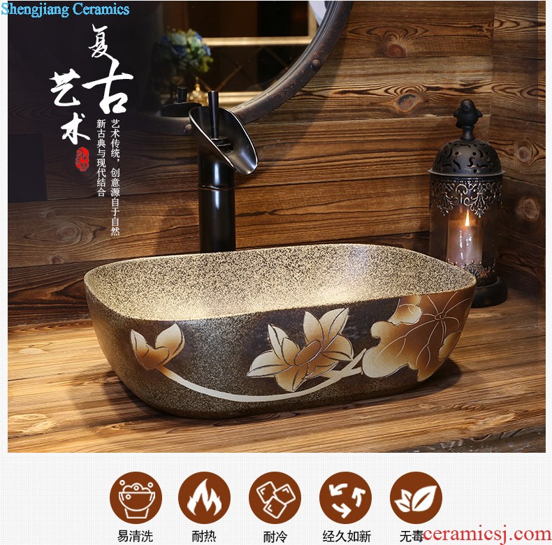 Jia depot Chinese small lavabo Restoring ancient ways round the stage basin basin sinks sanitary ceramic art basin