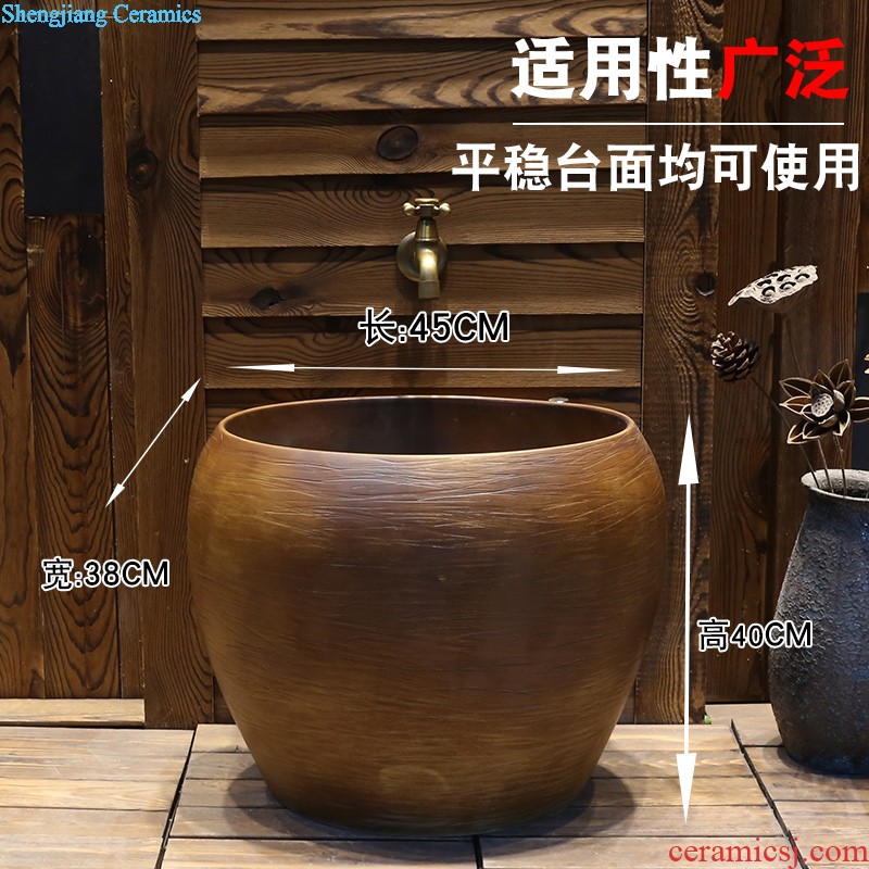 Jia depot Archaize creative hand washing dish Chinese style restoring ancient ways of ceramic toilet stage basin square art basin