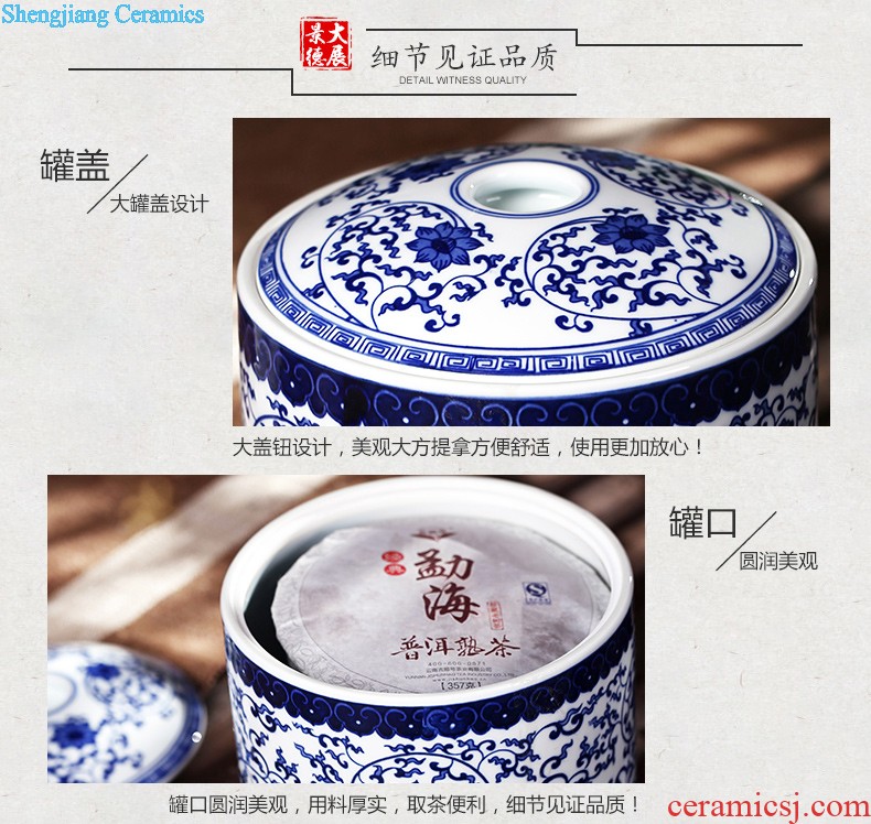 Jingdezhen ceramics youligong of blue and white porcelain vase Hand painted the vase The sitting room home handicraft furnishing articles