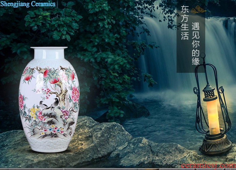 Chinese vase China jingdezhen ceramics Contemporary and contracted land sitting room place famous hand-painted art