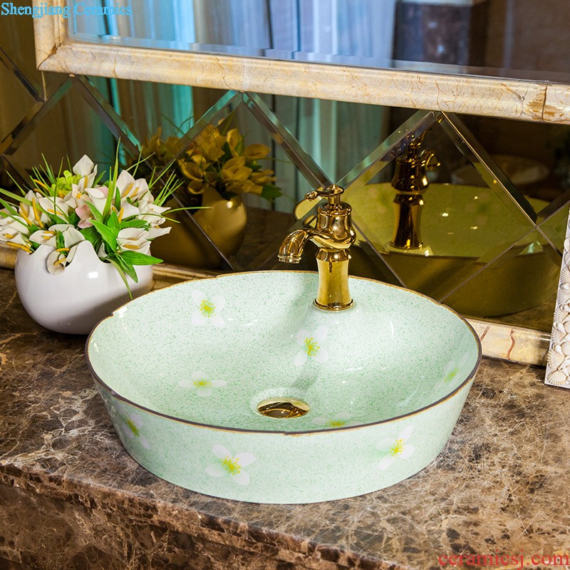 M beautiful stage basin sink ceramic sanitary ware of the basin that wash a face basin sinks elliptical solitary feng-chun ye TY727