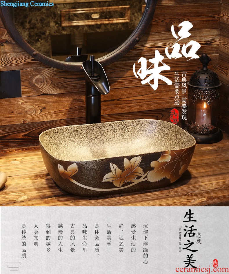 Jia depot Chinese small lavabo Restoring ancient ways round the stage basin basin sinks sanitary ceramic art basin