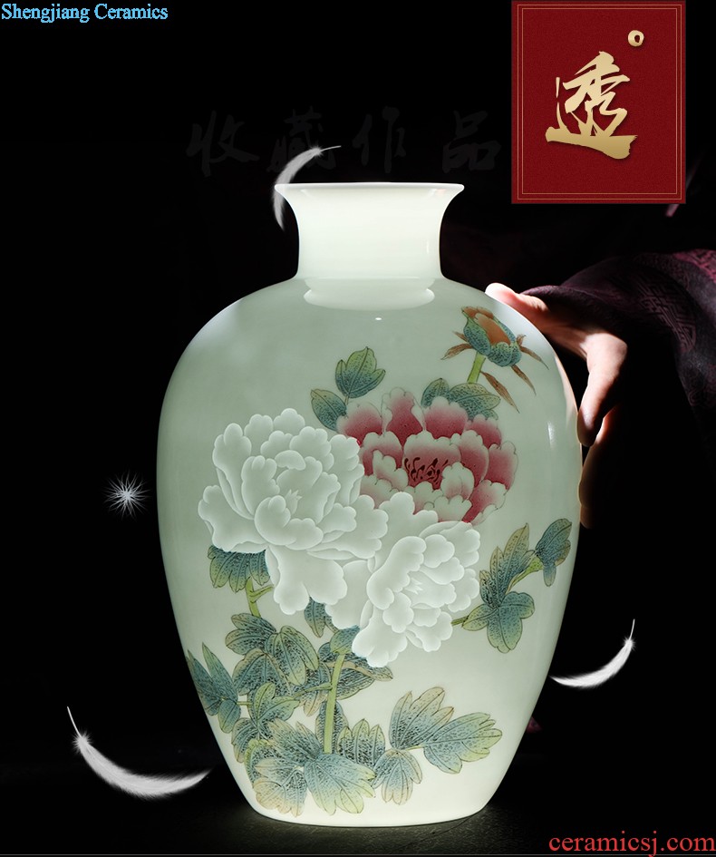 Furnishing articles jingdezhen jingdezhen ceramic vase mei bottled jewelry decoration home sitting room handicraft collection