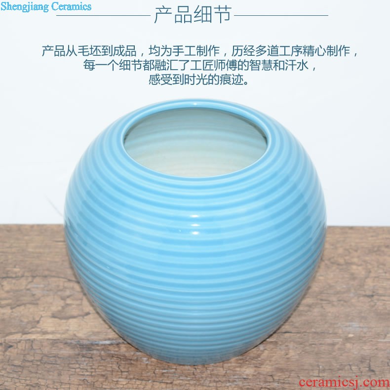 Jingdezhen ceramics glaze crystal vase flower arranging flowers sitting room, the new Chinese style household adornment handicraft furnishing articles