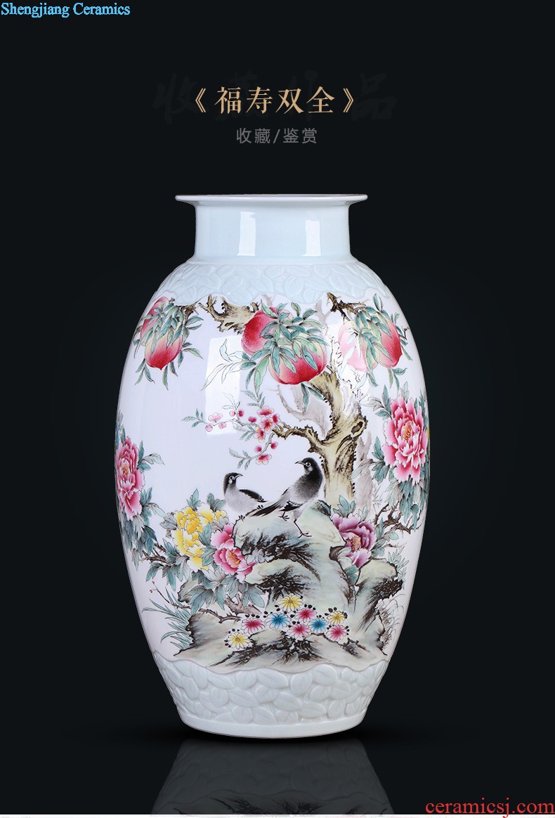 Chinese vase China jingdezhen ceramics Contemporary and contracted land sitting room place famous hand-painted art