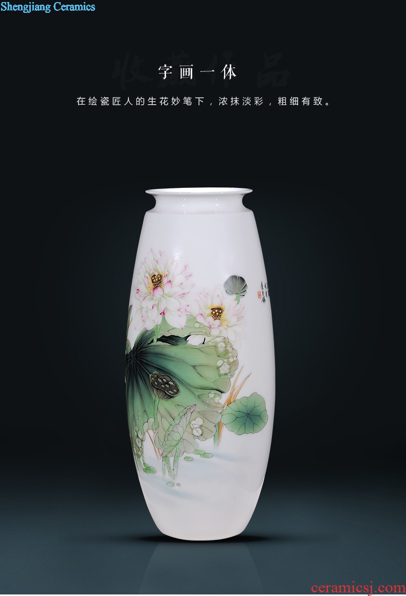 General household of Chinese style classical hand painted blue and white porcelain vase antique porcelain pot of jingdezhen ceramics handicraft furnishing articles