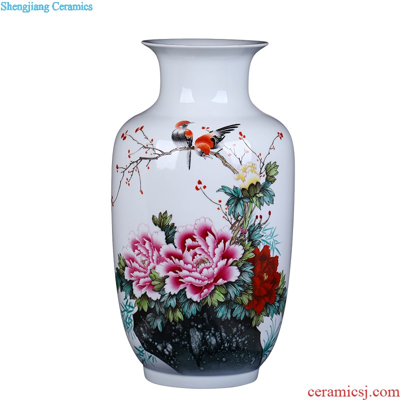 Chinese TV ark furnishings jingdezhen ceramics vase modern creative large sitting room place to decorate household