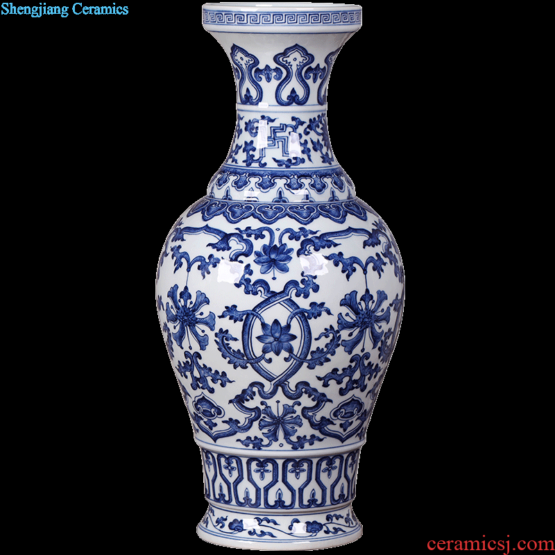 Jingdezhen ceramics hand-painted large-sized caddy ceramics Pu 'er tea tea urn storehouse and receives POTS