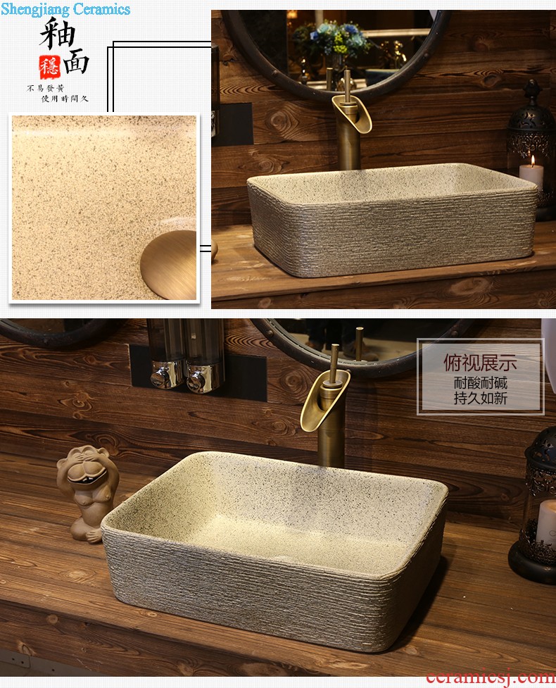 Jia depot new lavatory basin on the ceramic art of Chinese style toilet lavabo rectangular basin restoring ancient ways