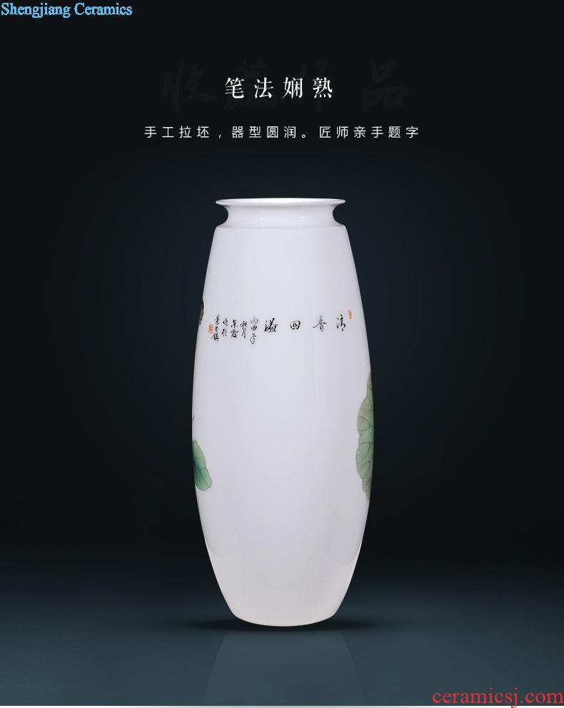 General household of Chinese style classical hand painted blue and white porcelain vase antique porcelain pot of jingdezhen ceramics handicraft furnishing articles