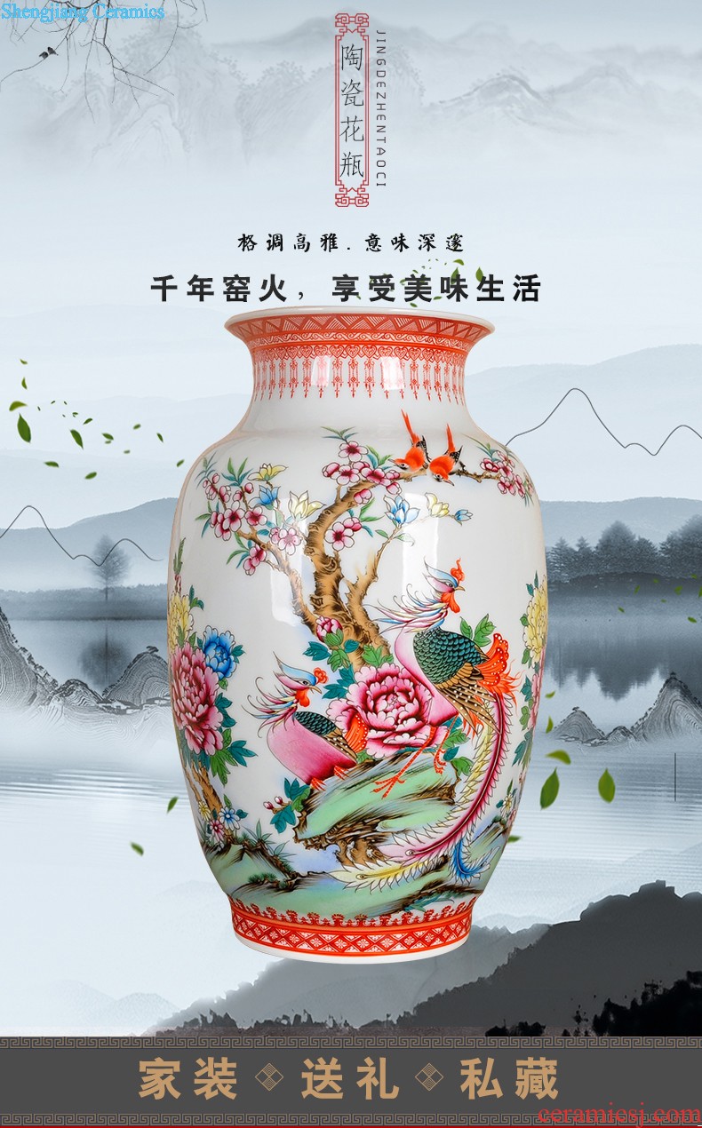 Jingdezhen large store tea caddy seven cakes Puer tea cylinder full manual sealing up POTS ceramic tea set