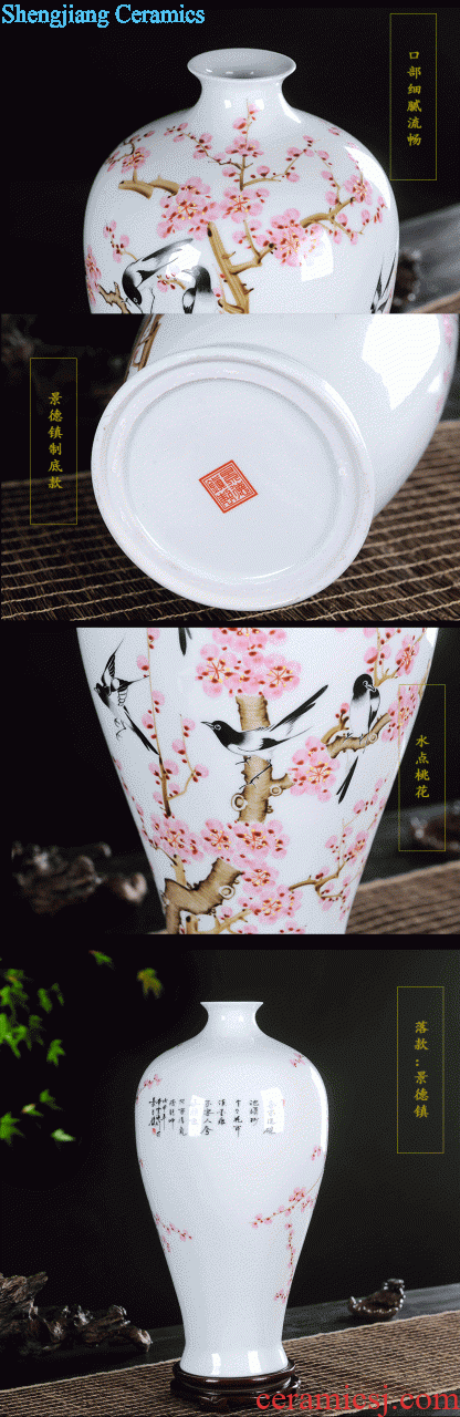 Puer tea pot of creative home furnishing articles jingdezhen hand-painted ceramics from large number caddy storage tank tea urn