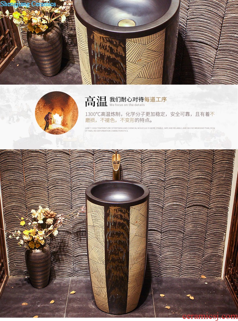 Lavabo ceramic column toilet bowl washing pool balcony sink lavatory toilet pillar landing