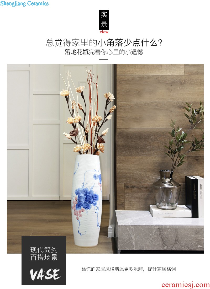 European American ceramic vases, dried flowers flower arrangement table place to live in the sitting room porch simulation flower decoration accessories